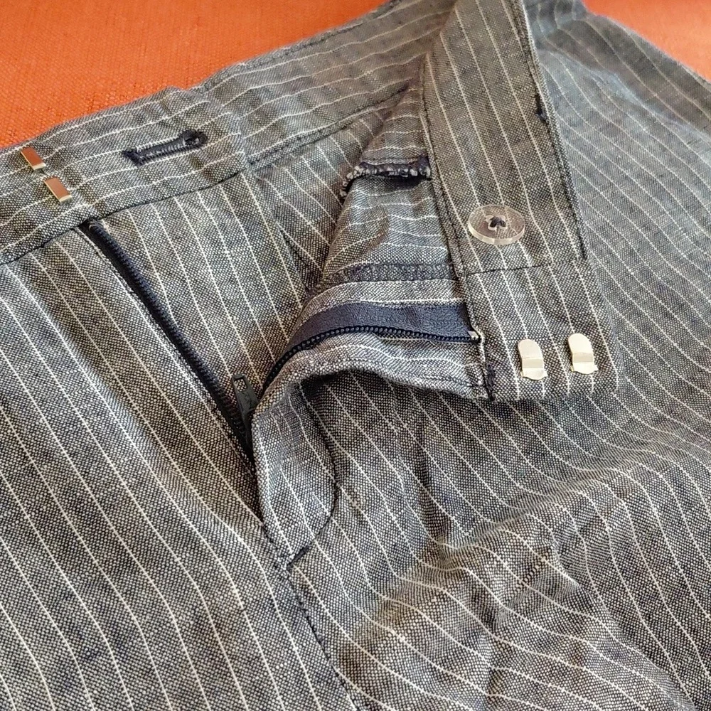 Banana Republic Blue and White Striped Garment